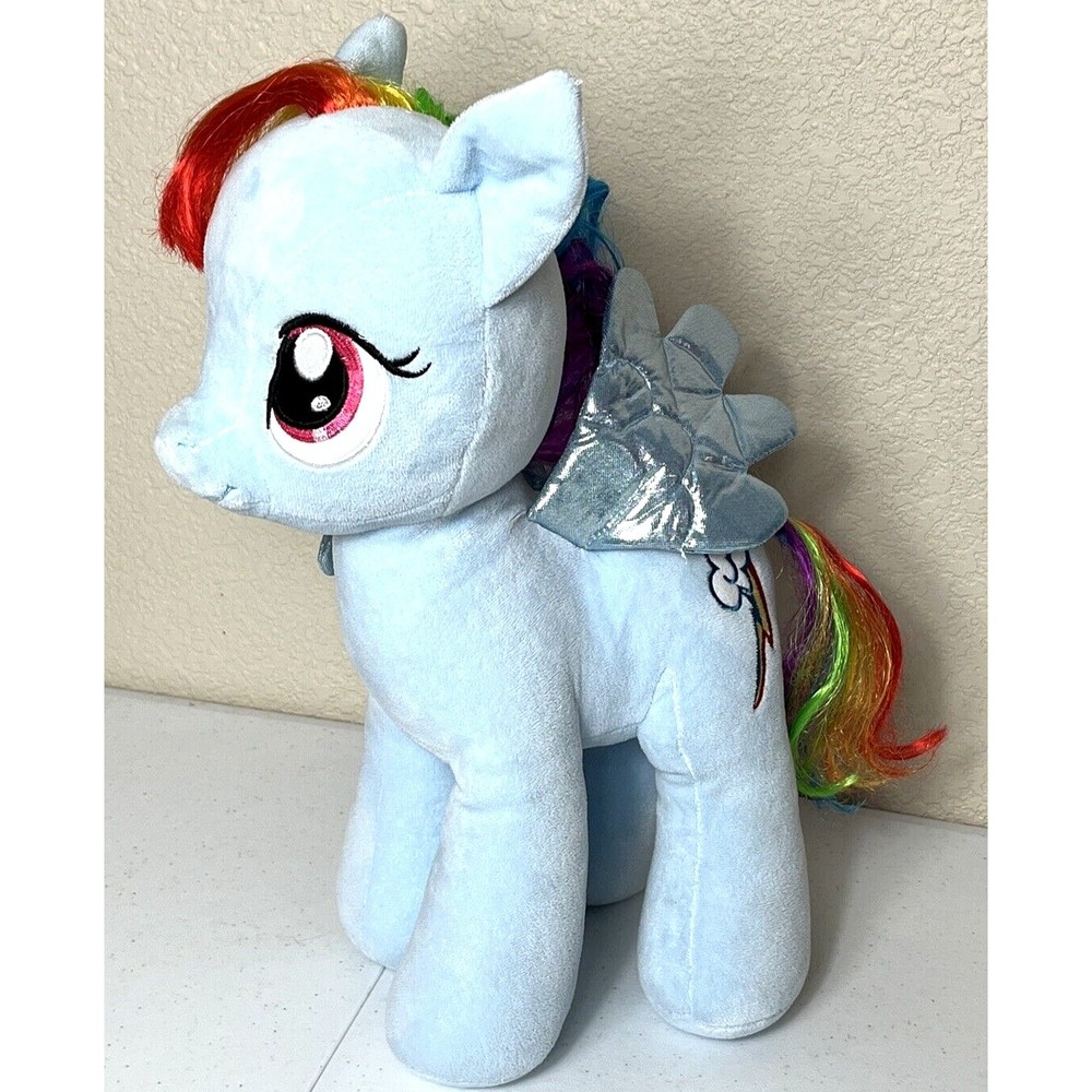 My Little Pony Rainbow Dash Build A Bear 16" Blue Plush Stuffed Animal BAB MLP